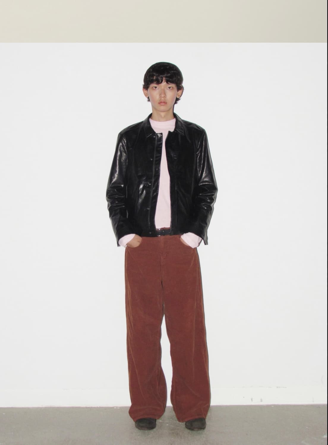 ÉÉ 모놀리스 레더 자켓 블랙 상품이미지3