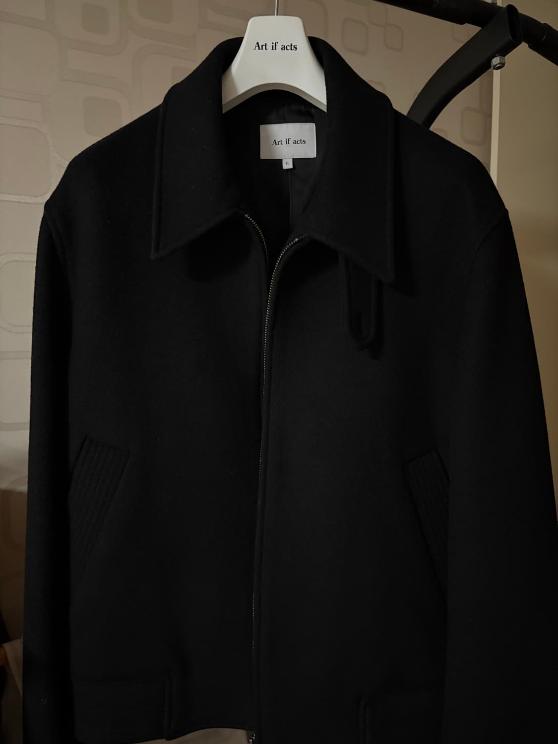 아트이프액츠 캐시미어 울 아티클 해링턴 블루종 상품이미지1