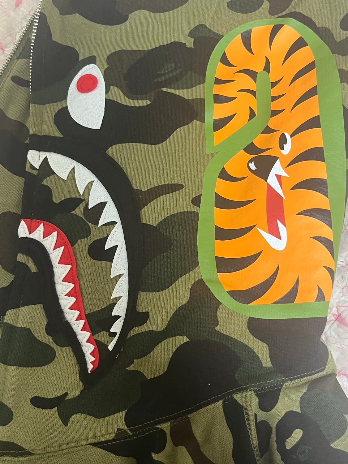 베이프 녹계 후드집업 상품이미지7
