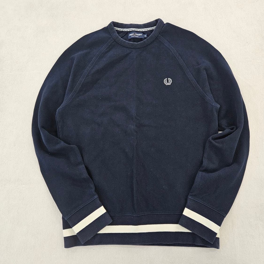 [M] 프레드페리 월계수로고 크루넥 맨투맨 0114YH1 상품이미지2