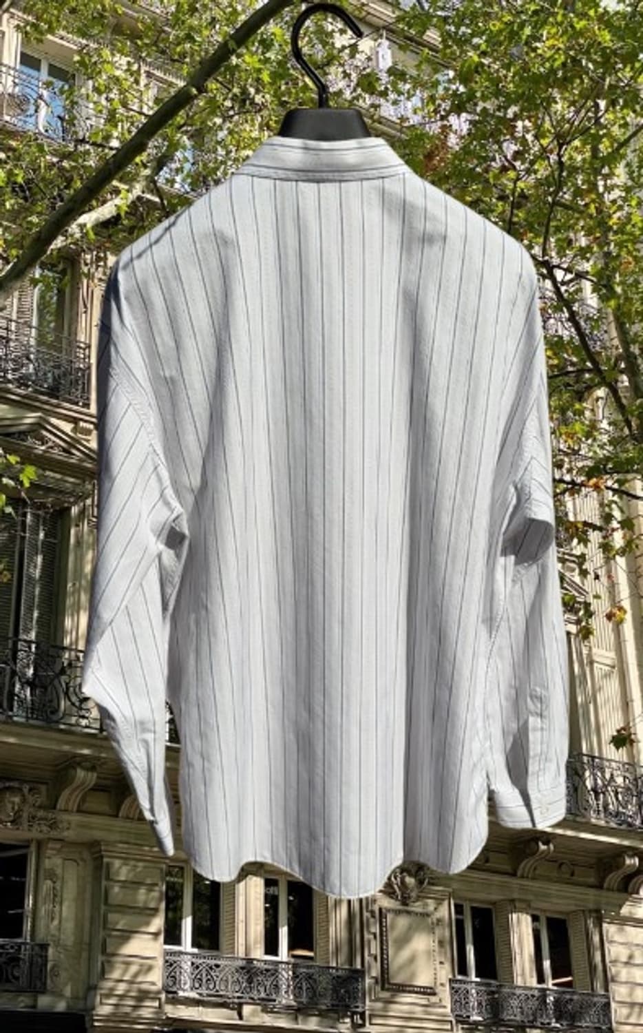Gianni Versace white stripe shirt 48 상품이미지2