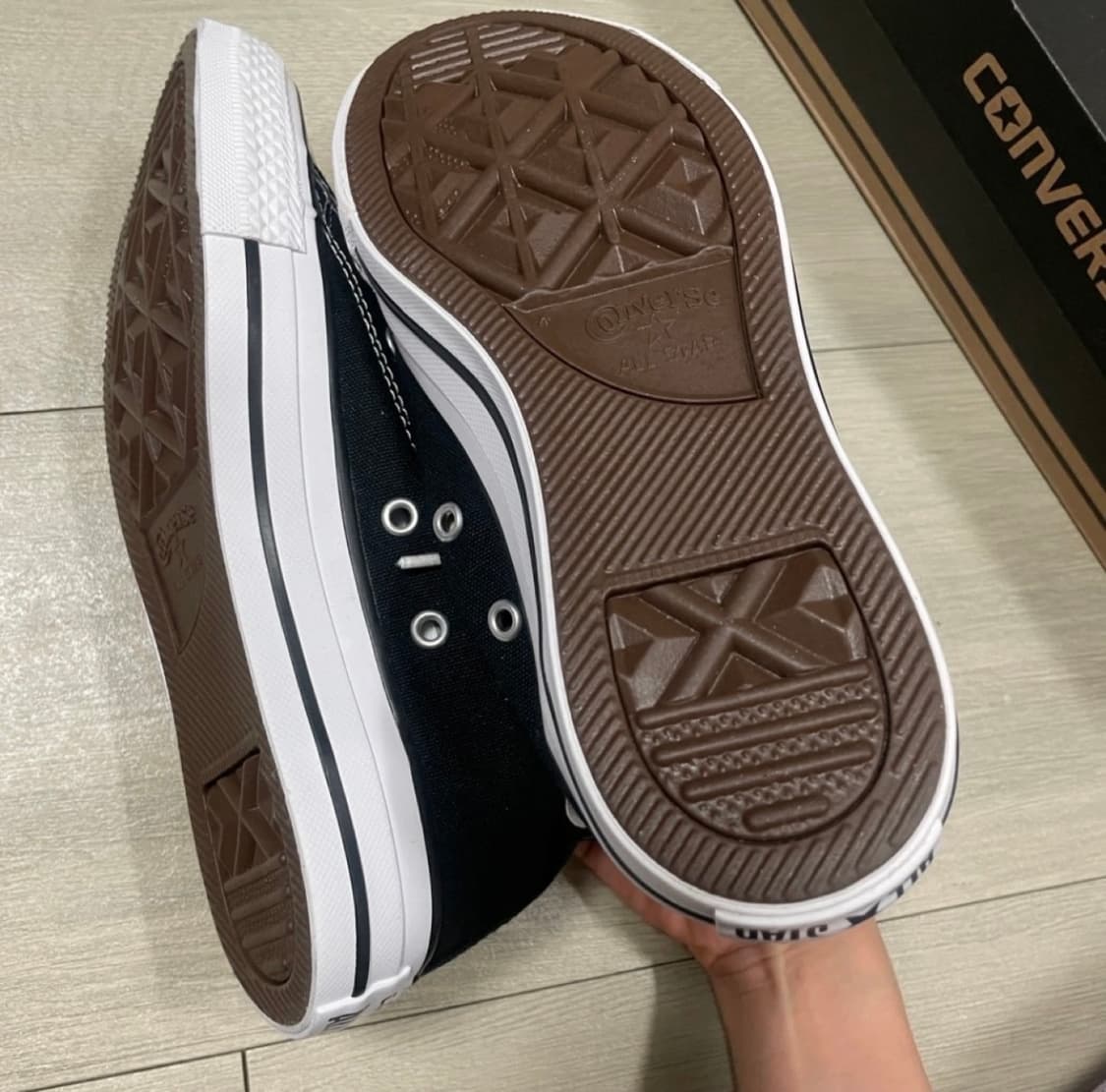converse)하이 블랙 220사이즈(새상품) 상품이미지7