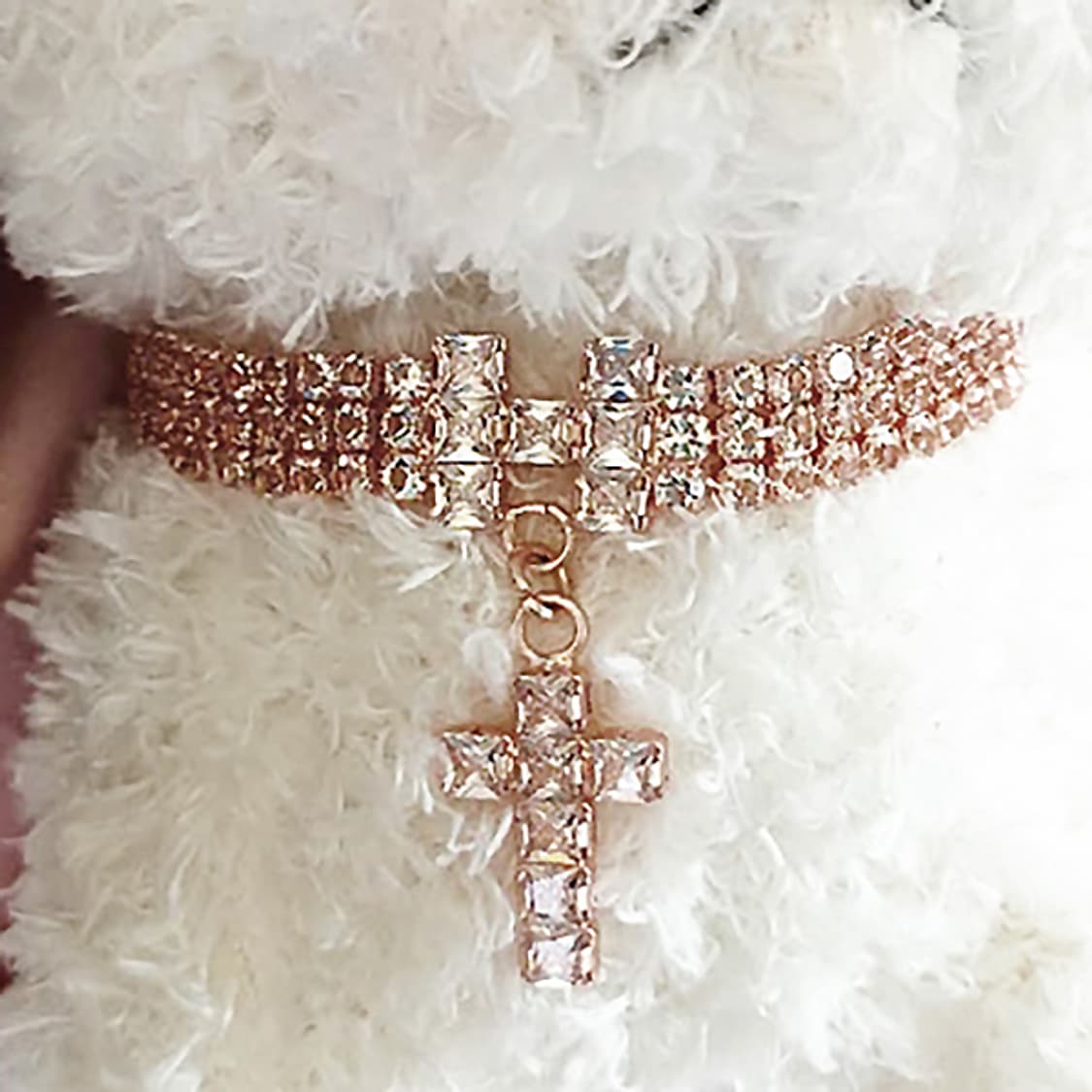 십자가 지르코니아 큐빅 소품 선물 강아지 고양이 목걸이 상품이미지6