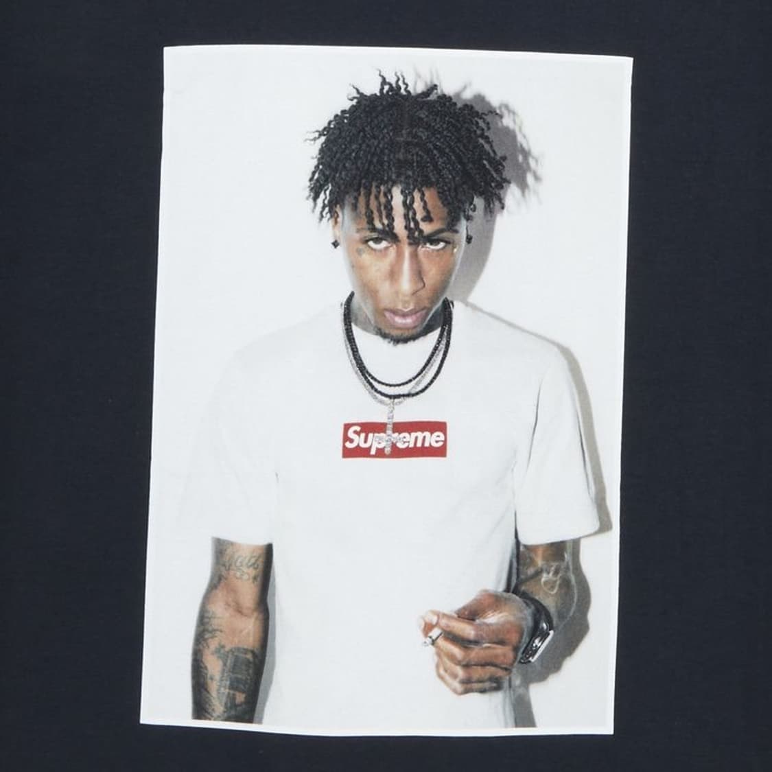 슈프림 영보이 Supreme NBA Youngboy Tee Navy 상품이미지3