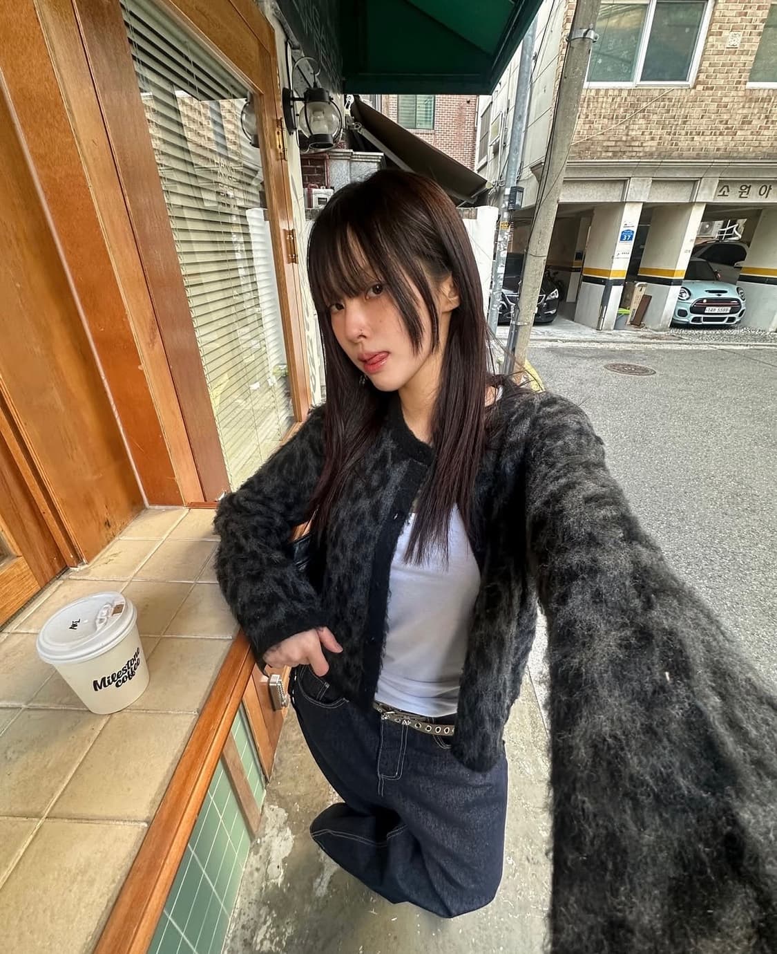 Seoul based 레오파드 가디건  상품이미지3