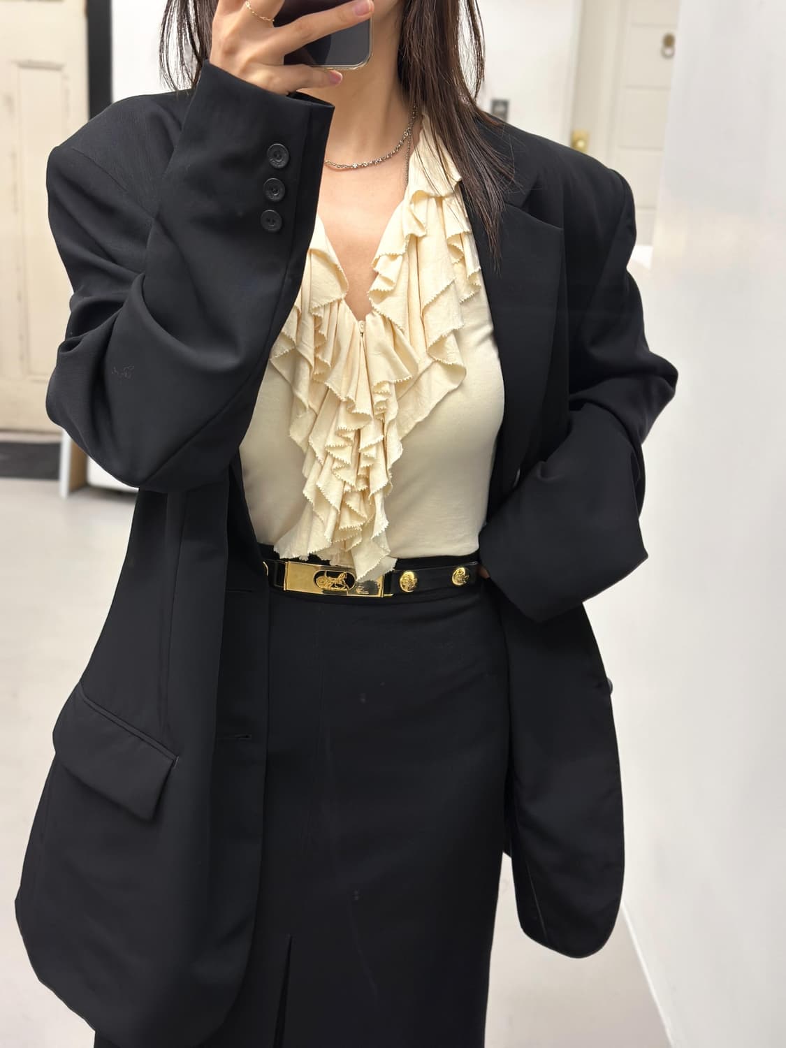 랄프로렌 프릴 블라우스 상품이미지2