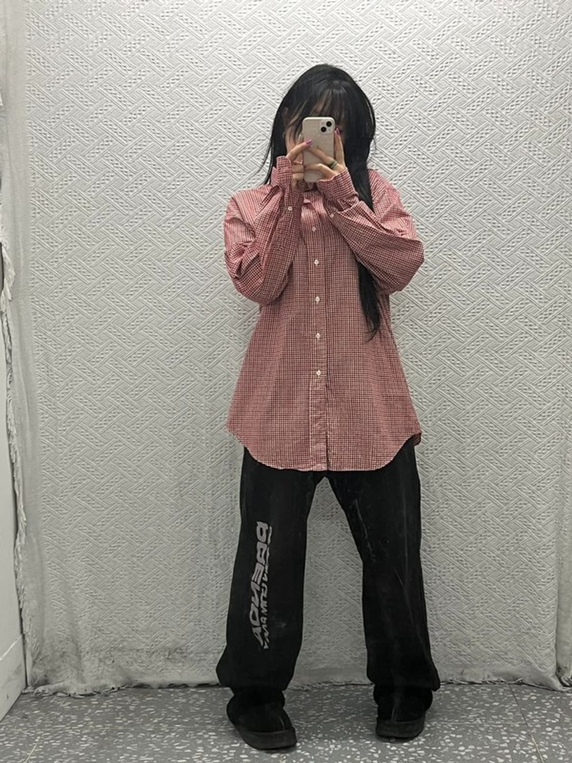 폴로 랄프로렌 빈티지 레트로 오버핏 체크 셔츠 M C06764 상품이미지2