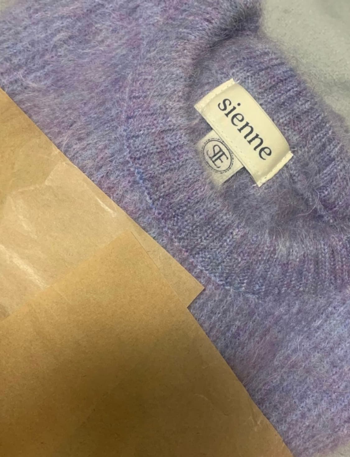 시엔느 쉐비 모헤어 니트 바이올렛 상품이미지6