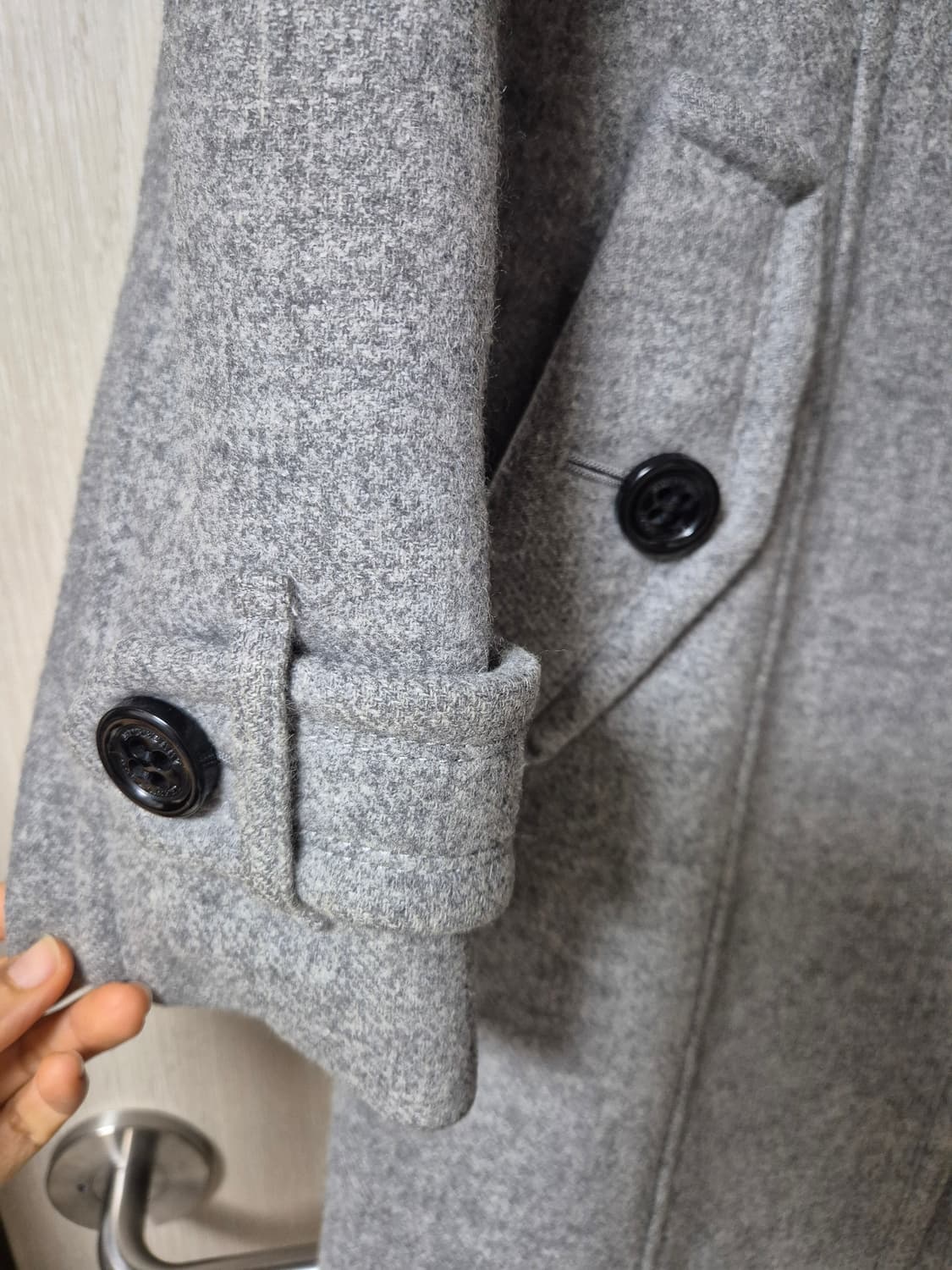 (정품) 버버리 블루라벨 울코트 앙고라 코트 38 상품이미지7