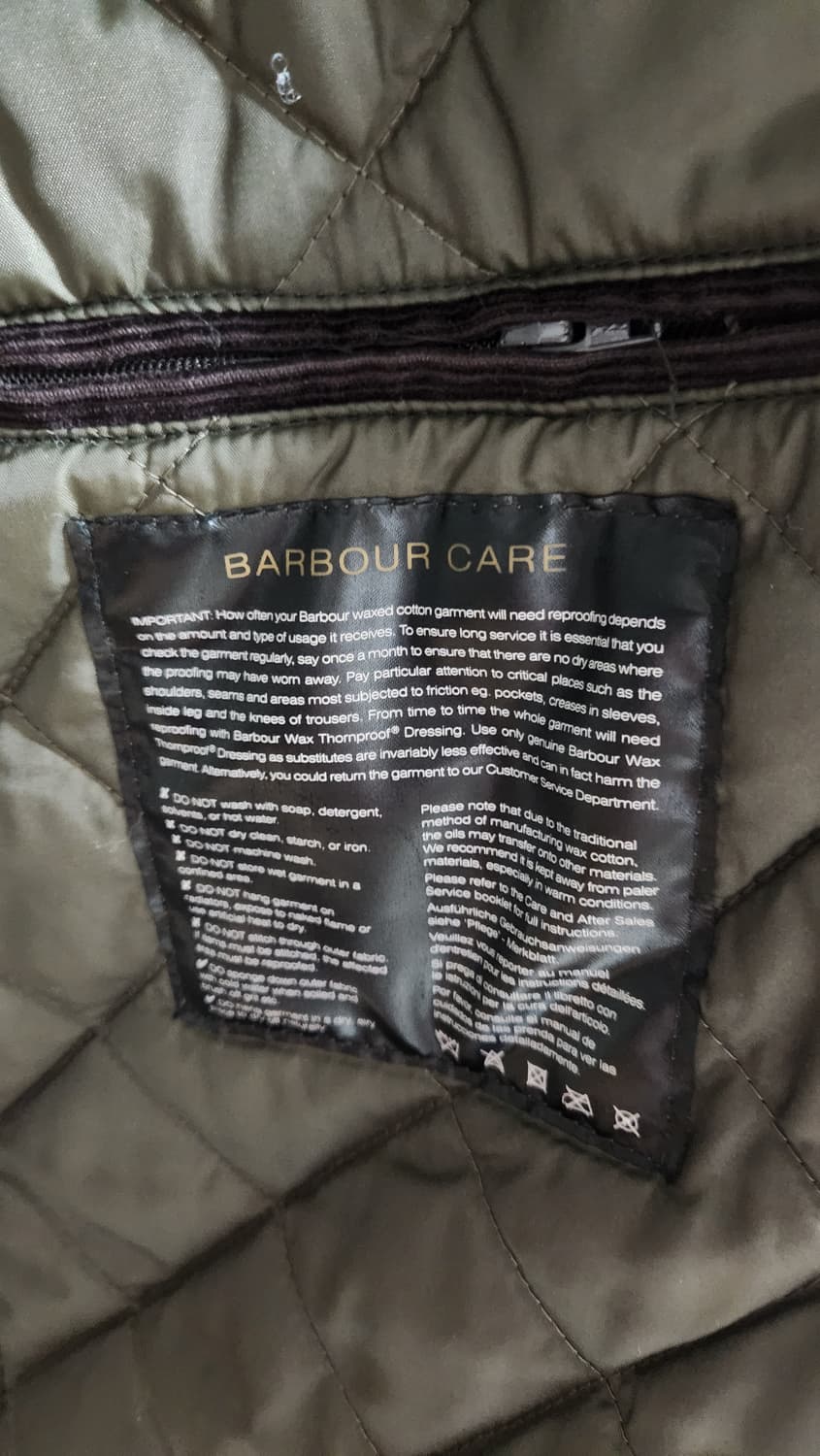 바버 인터내셔널 왁스 자켓 xl 105 상품이미지4