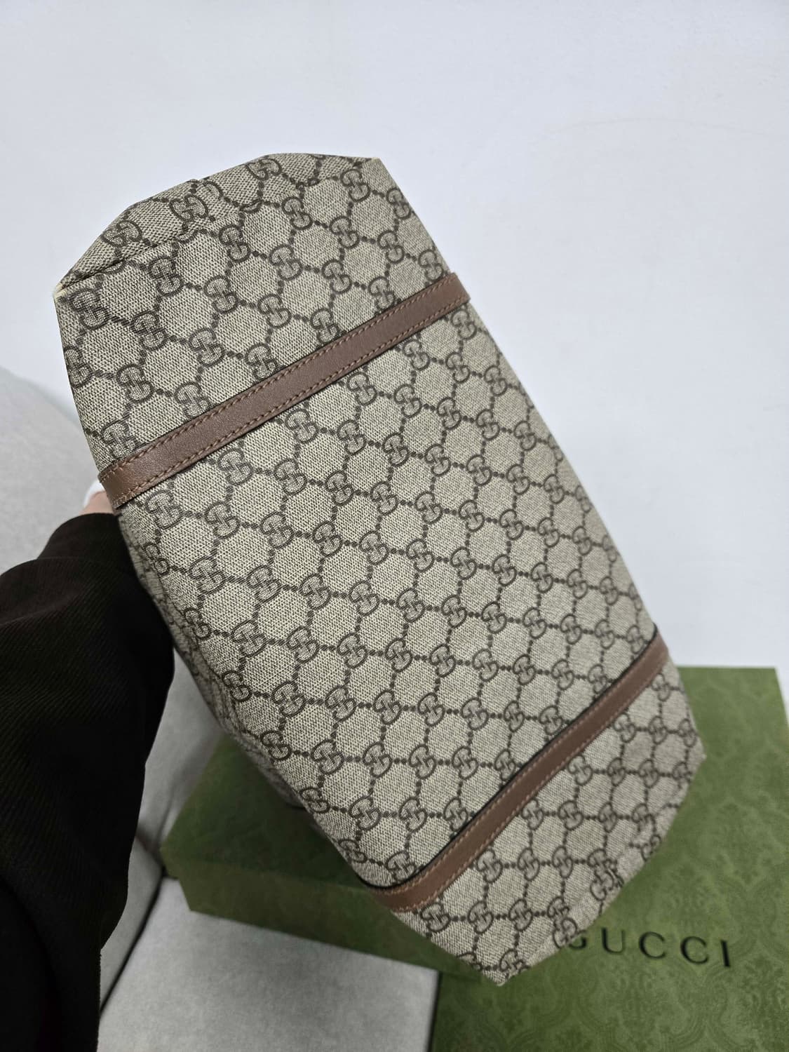 [보증서 정품] 구찌 시그니처 토트백 상품이미지1