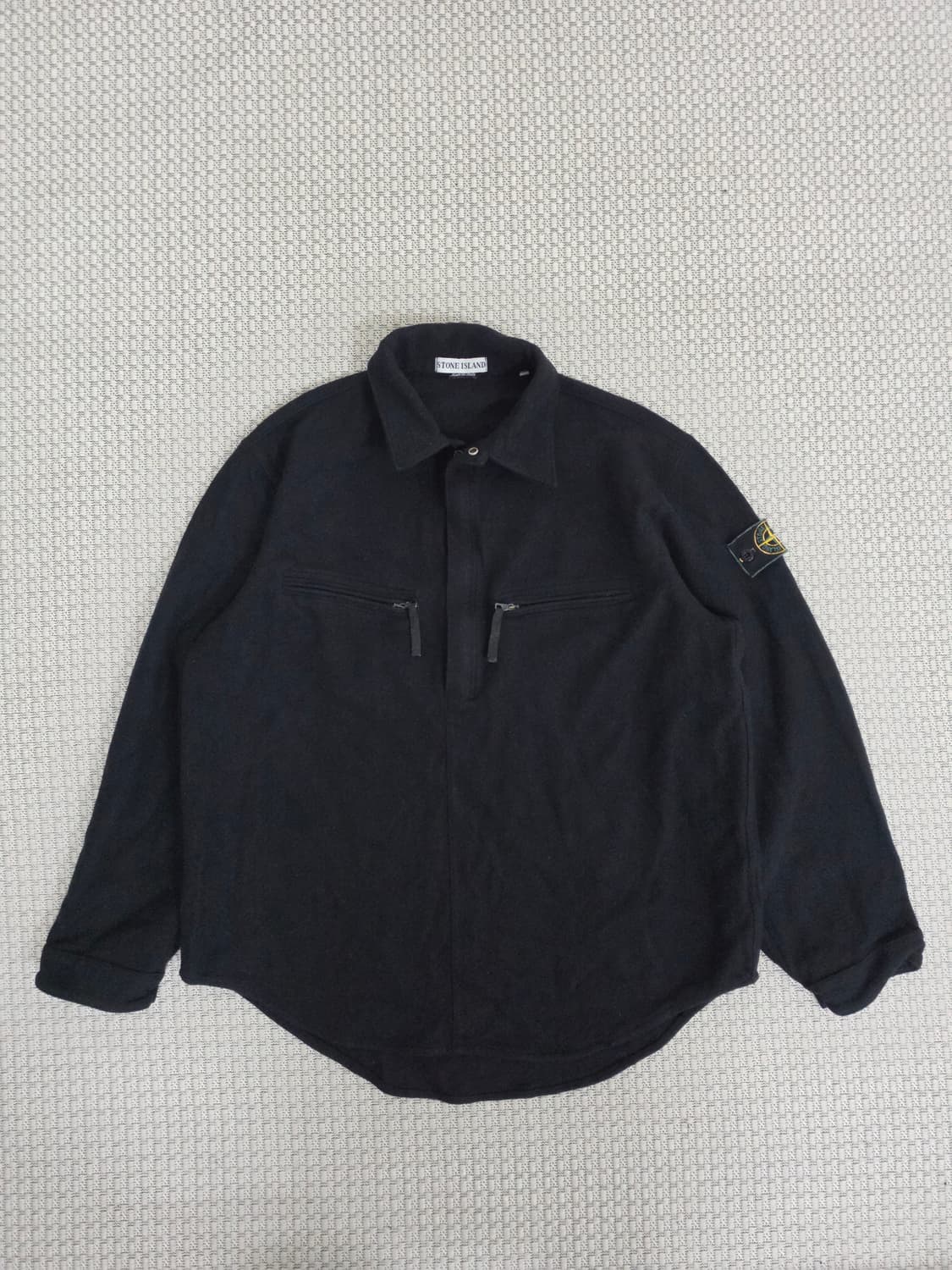 98AW 스톤 아일랜드 그린 엣지 울 쿼터 집 풀오버 상품이미지3