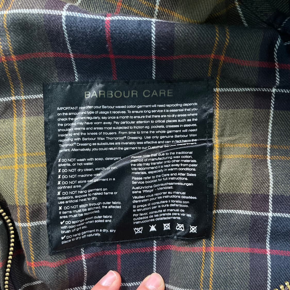 95 바버 뷰포트 왁스자켓 상품이미지7