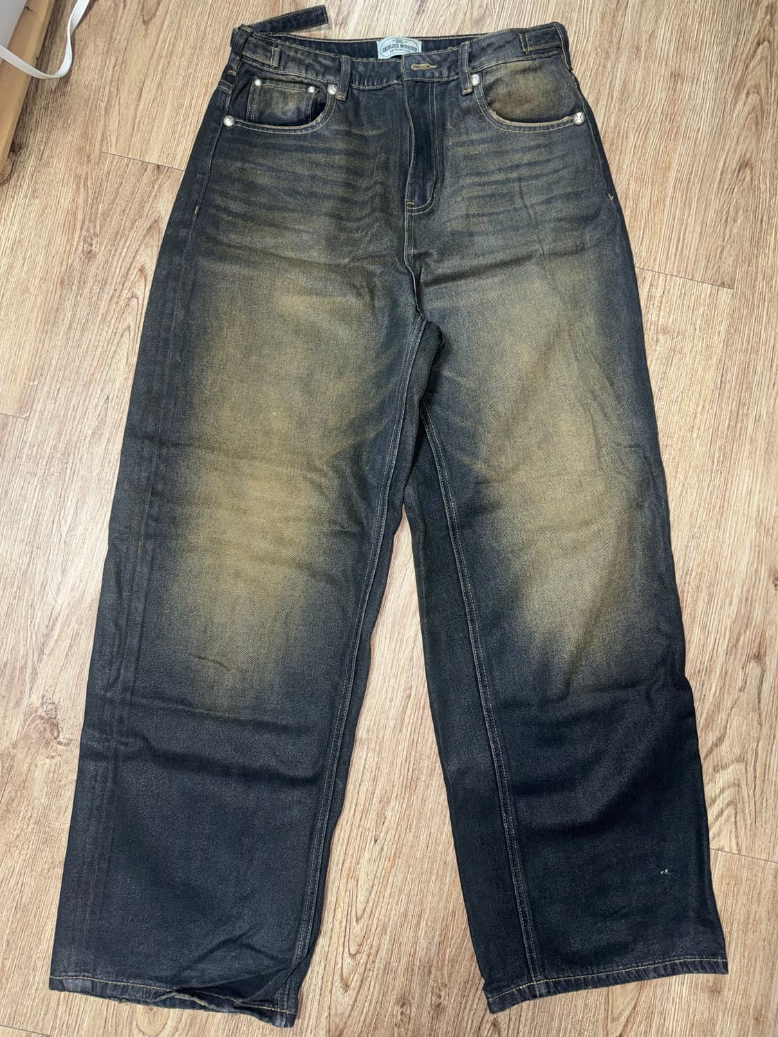 배드블러드 대디 배기 코팅 진 상품이미지1