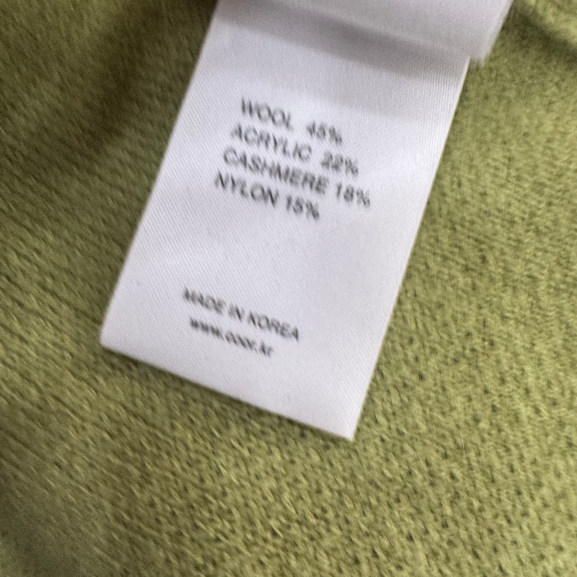 L coor 쿠어 탑필 캐시미어 아보카도 라운드 니트  상품이미지6