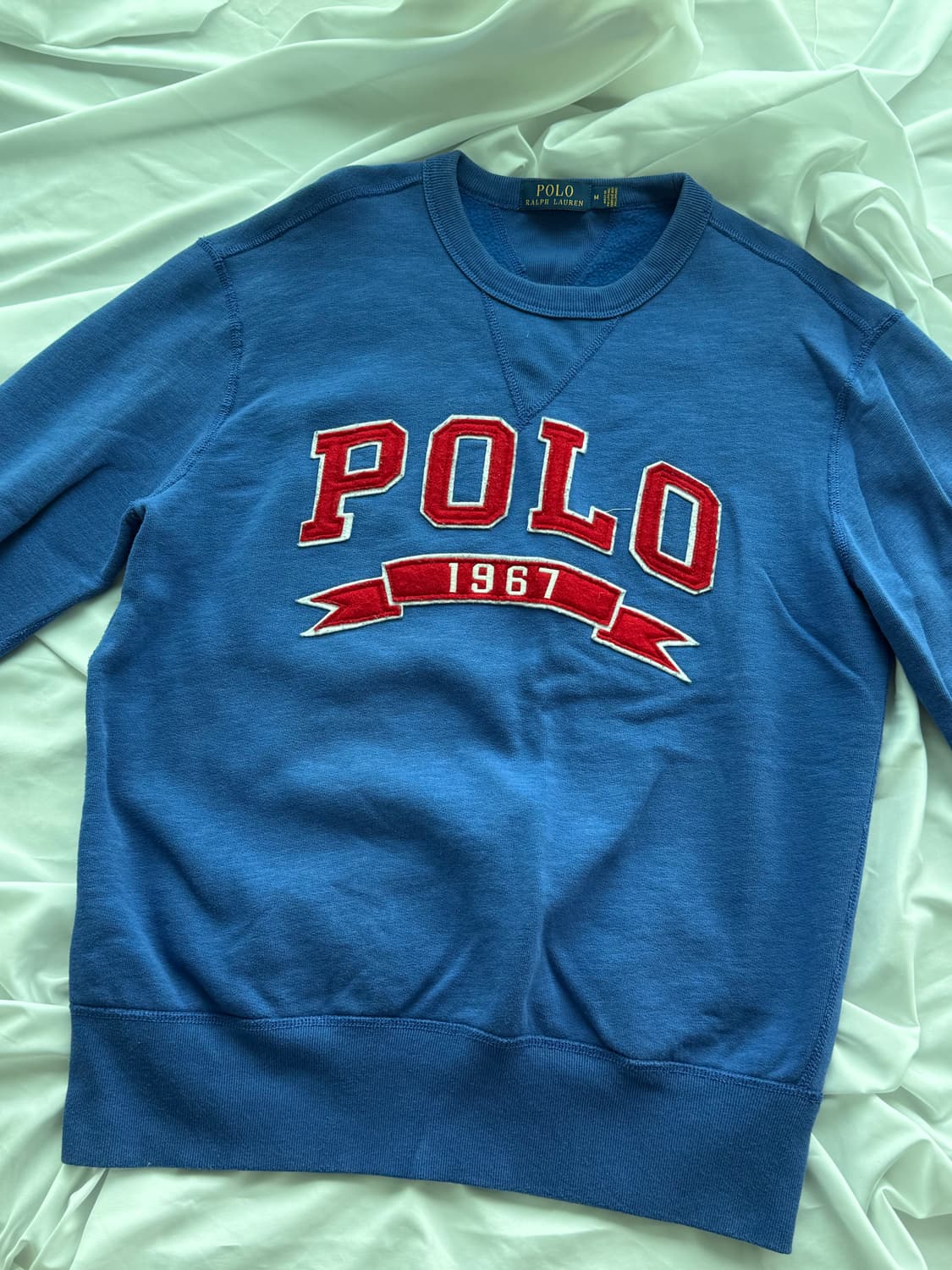 폴로 랄프로렌 블루 스펠로고 스웻 맨투맨 상품이미지2