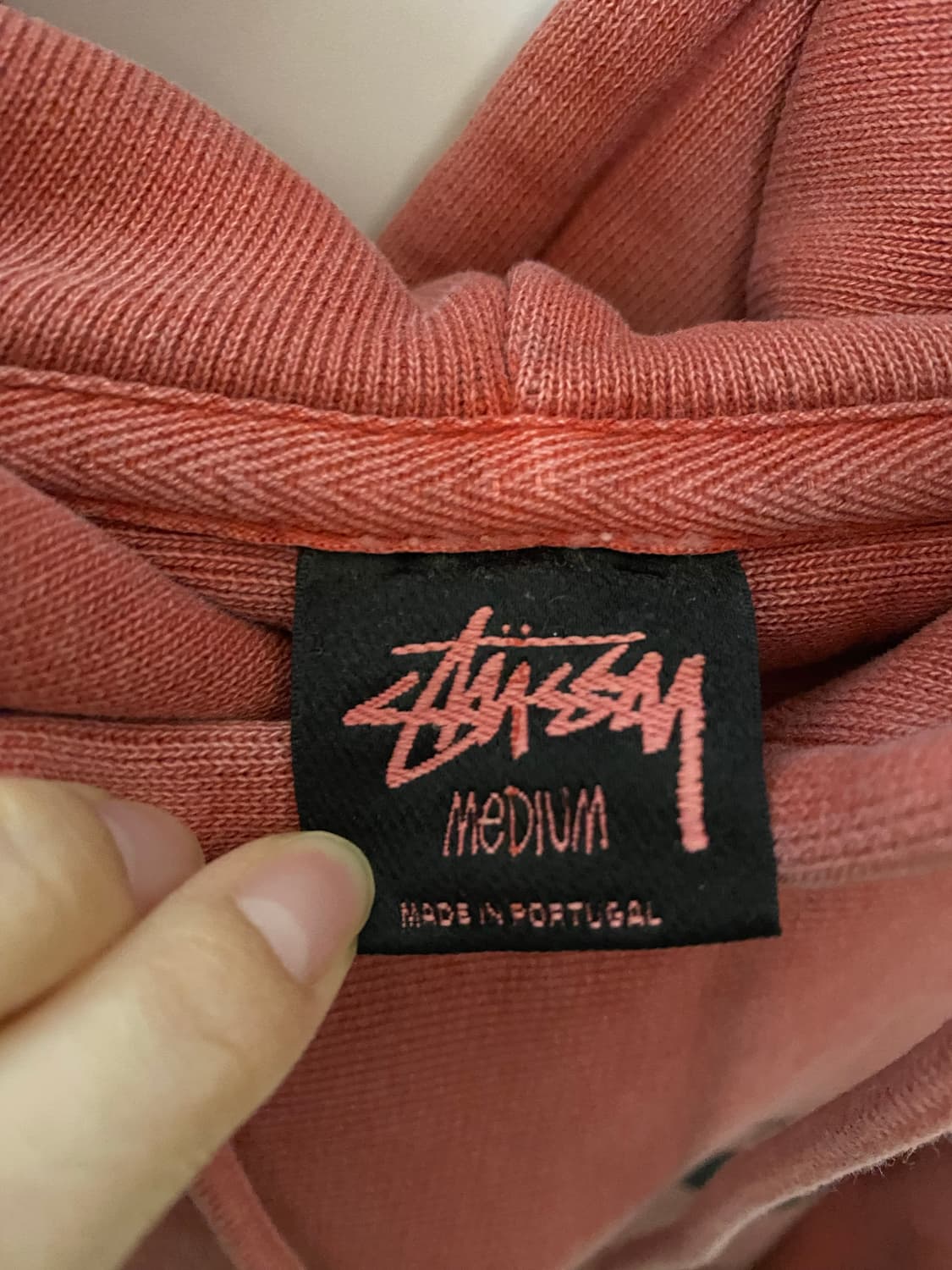 스투시 8볼 후드 피그먼트 구아바컬러 상품이미지4