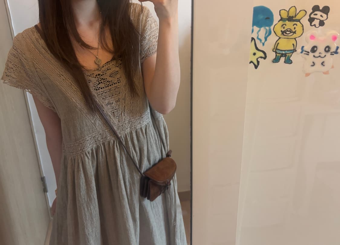 빈티지 레이스 원피스 모리걸 아오이유우st 상품이미지1