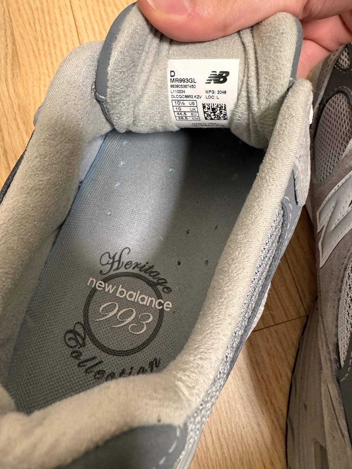 뉴발란스 993 그레이 285 D  상품이미지7