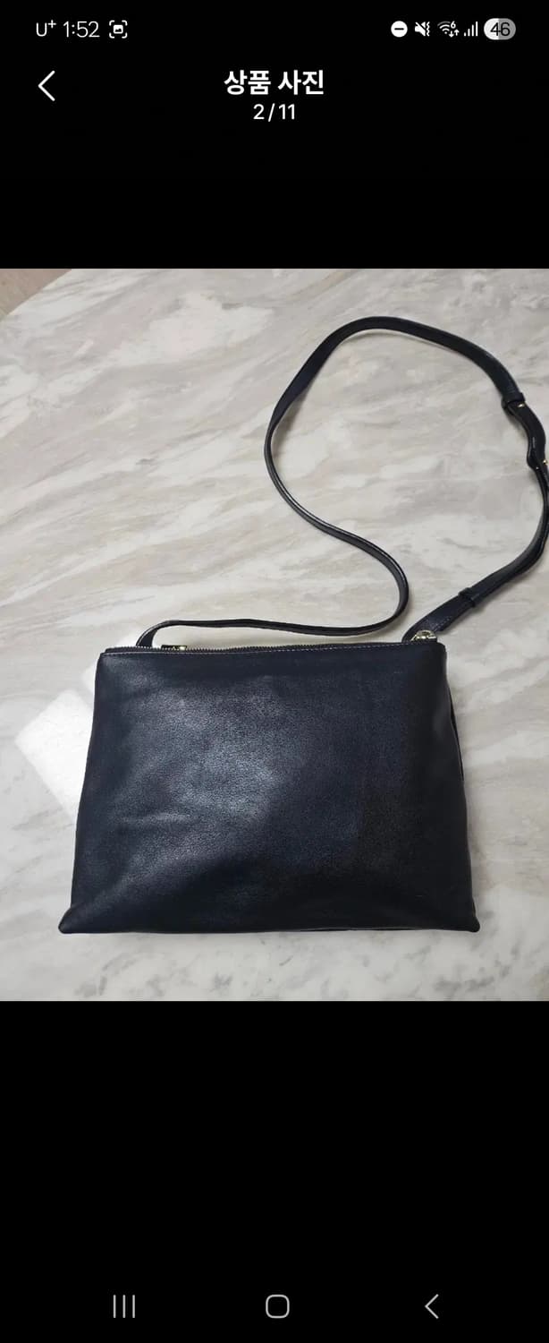 타임 한섬 아코디언 가죽 크로스백 상품이미지3