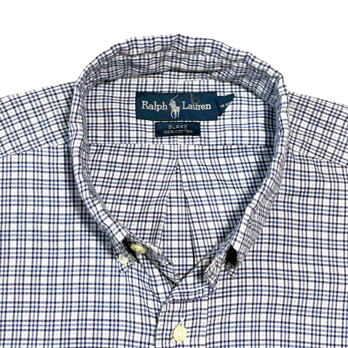 랄프로렌 네이비 체크 셔츠 상품이미지4