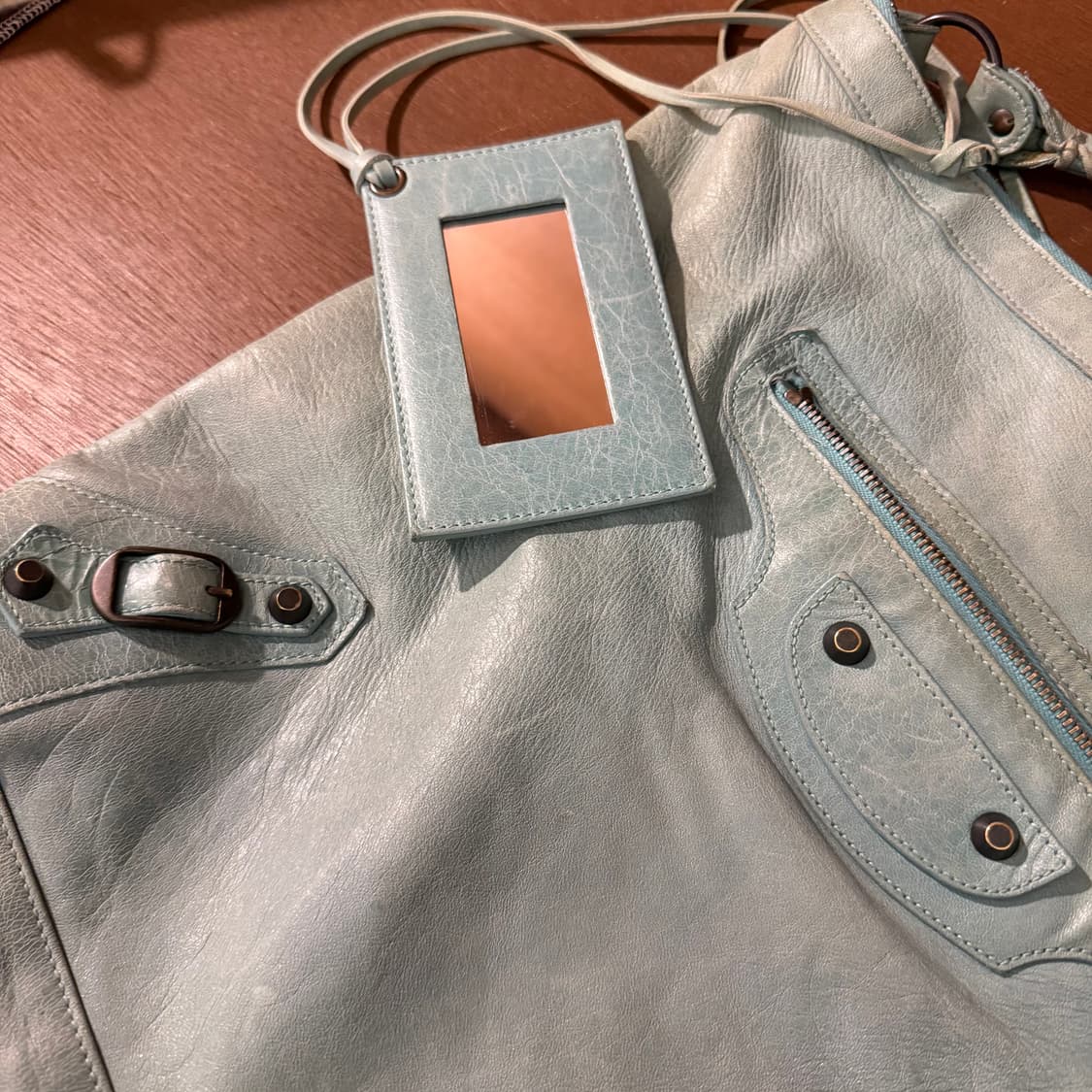 발렌시아가 모터백 티파니컬러 상품이미지2