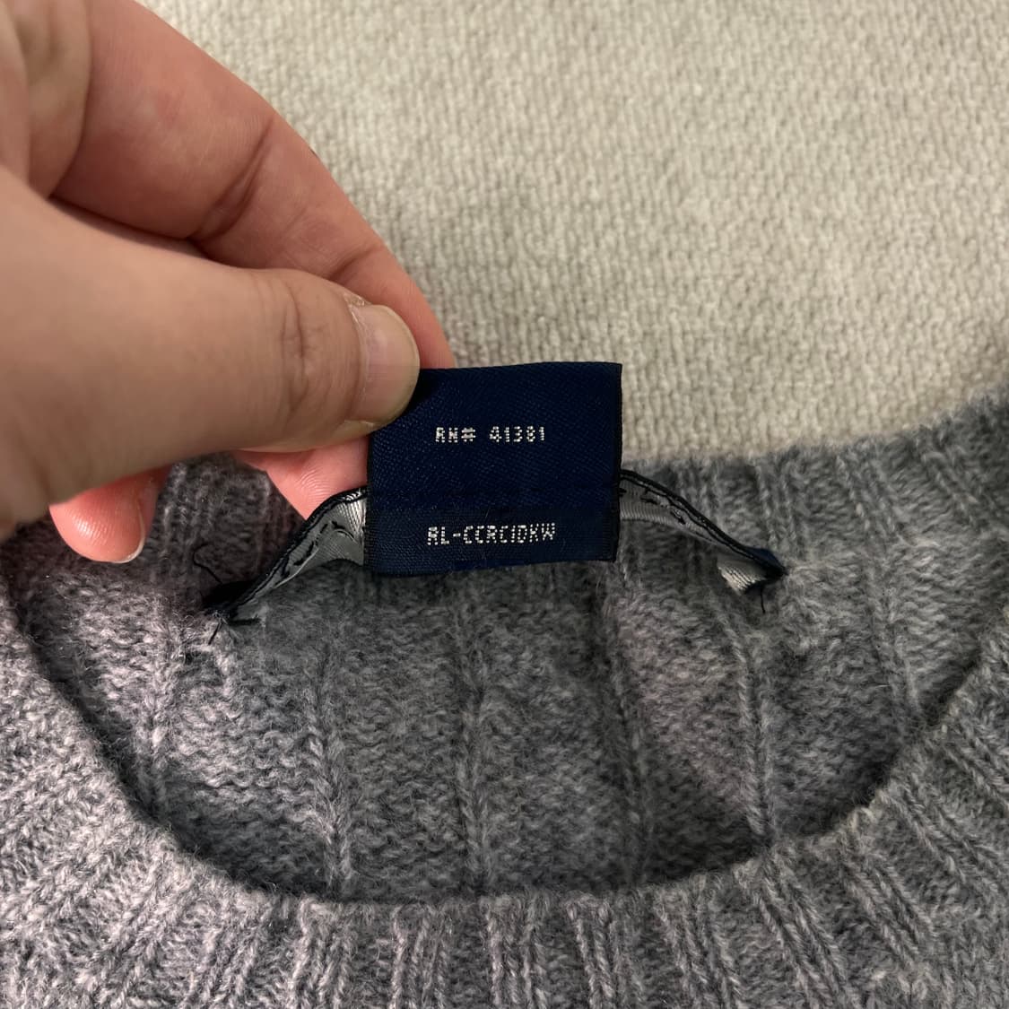 W 95 폴로랄프로렌 스포츠 램스울 꽈배기 니트 상품이미지4