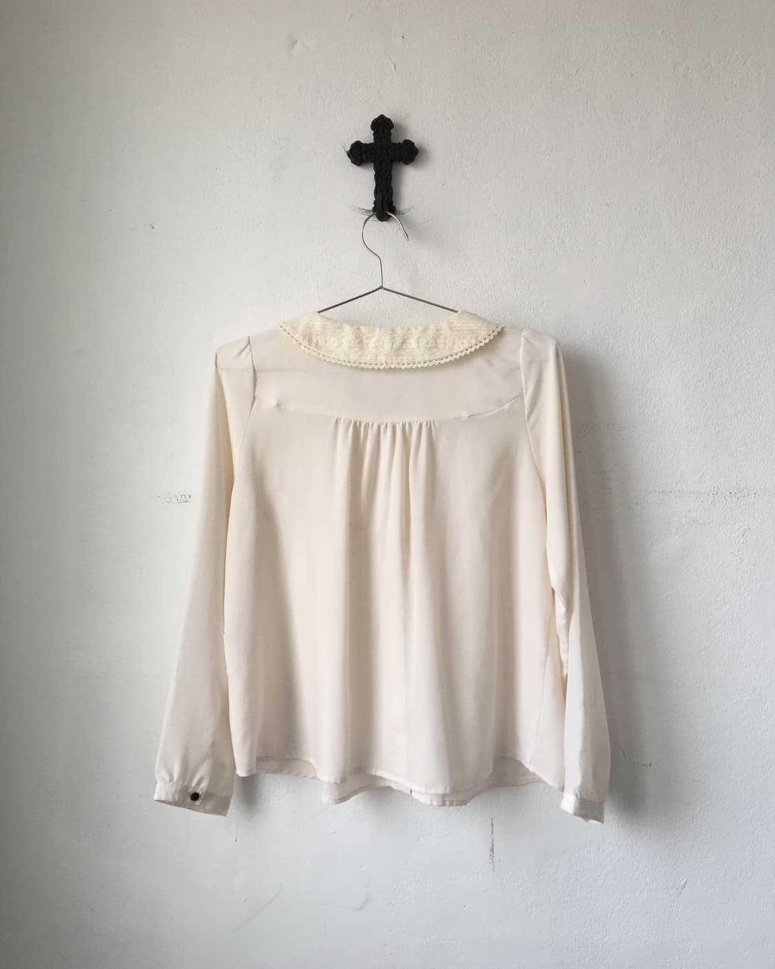 Lace trimming blouse 상품이미지3