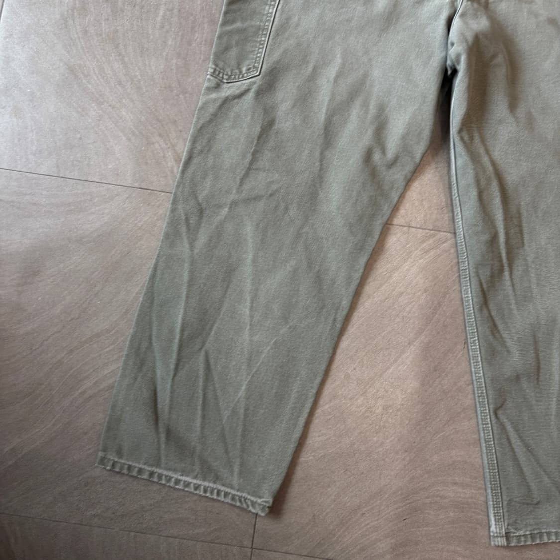 칼하트 오리지널 모스 그린 카펜터 팬츠 바지 상품이미지3