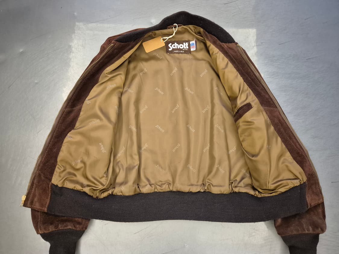 90s SCHOTT 스웨이드 레더 자켓 상품이미지3