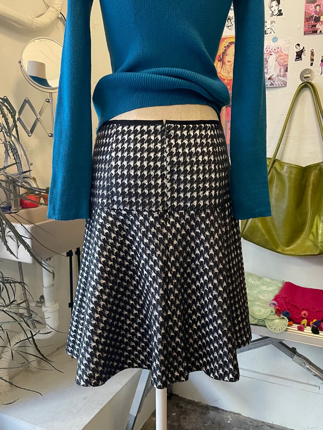 하운즈투스패턴 플에어 스커트 [무배] 상품이미지4