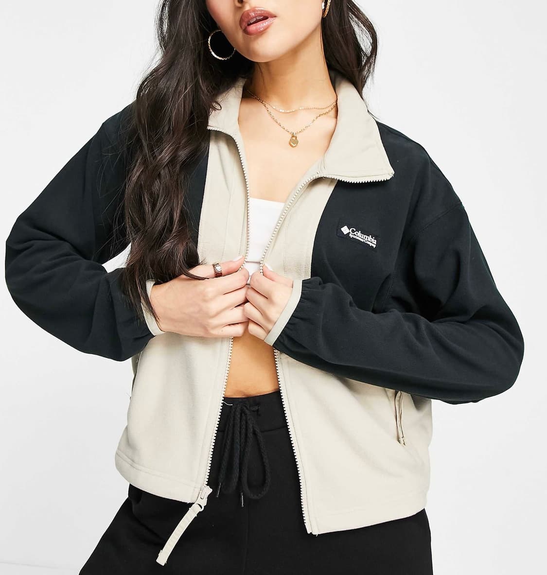 [XS] Columbia 컬럼비아 우먼즈 배색 플리스 집업 자켓 상품이미지2