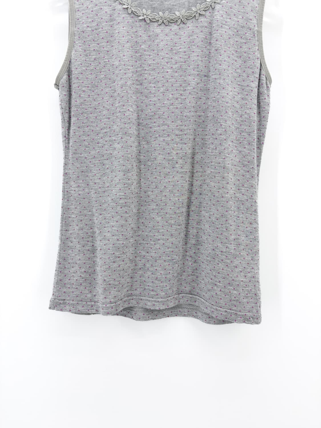 빈티지 플라워 레이스 장식 슬리브리스 상품이미지3