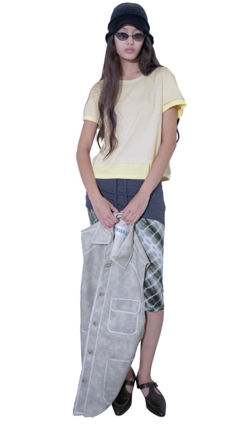 25SS 퍼버즈 PERVERZE 레이어드 반팔 티셔츠 (F) 상품이미지1