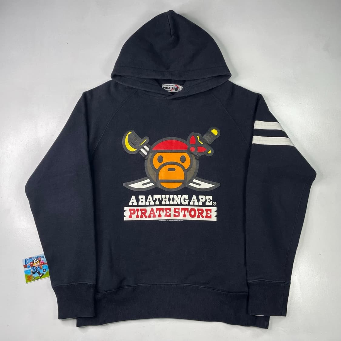 베이프 Pirate Store 베이비 마일로 로고 후드티 M 상품이미지1