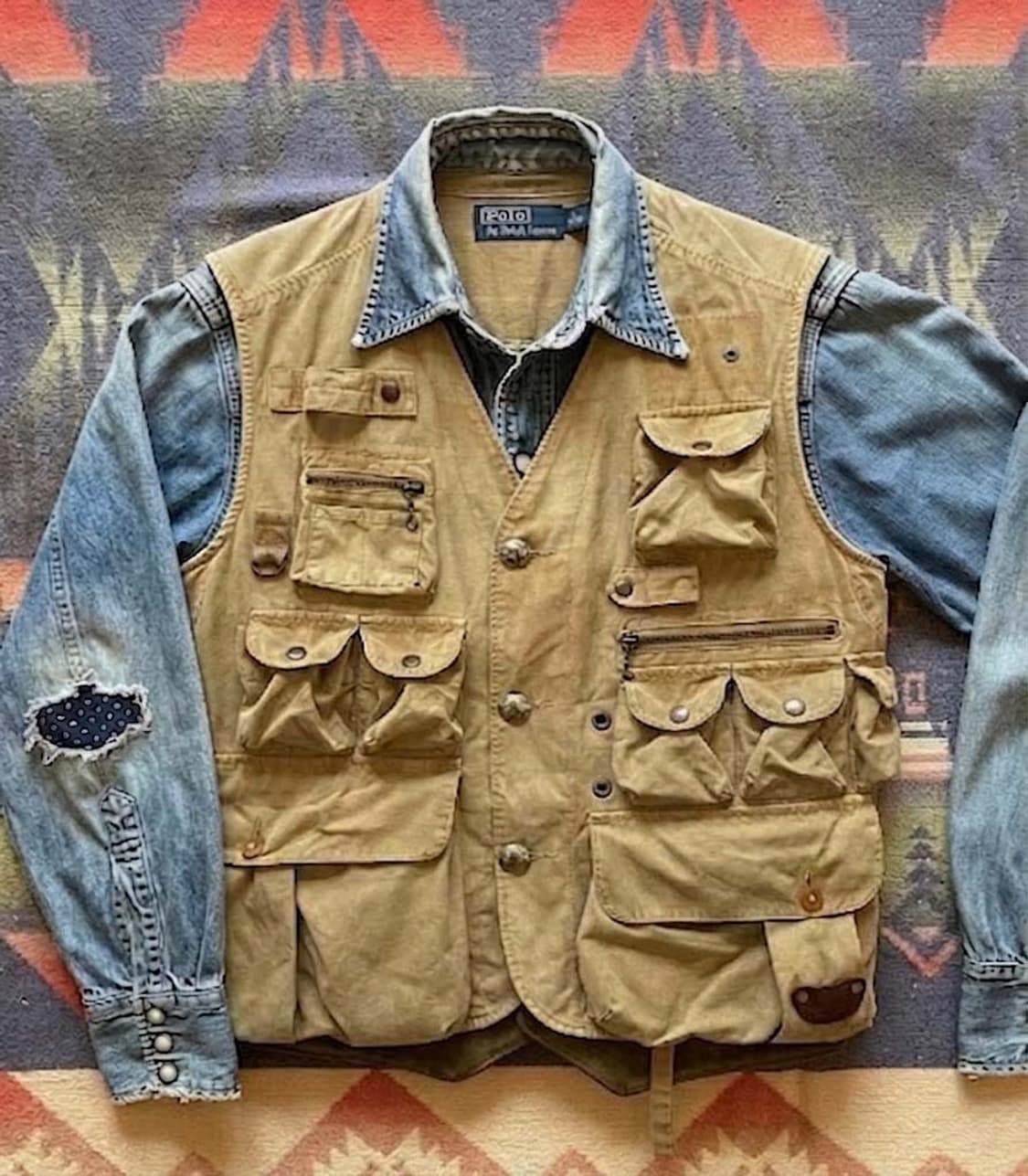 폴로 랄프로렌 버팔로 탄베이지 유틸리티 헌팅 베스트 자켓 상품이미지4