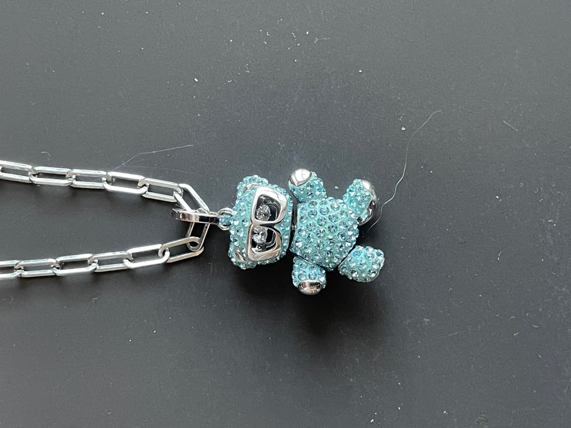 SWAROVSKI 스와로브스키 테디 펜던트 블루 목걸이 상품이미지7