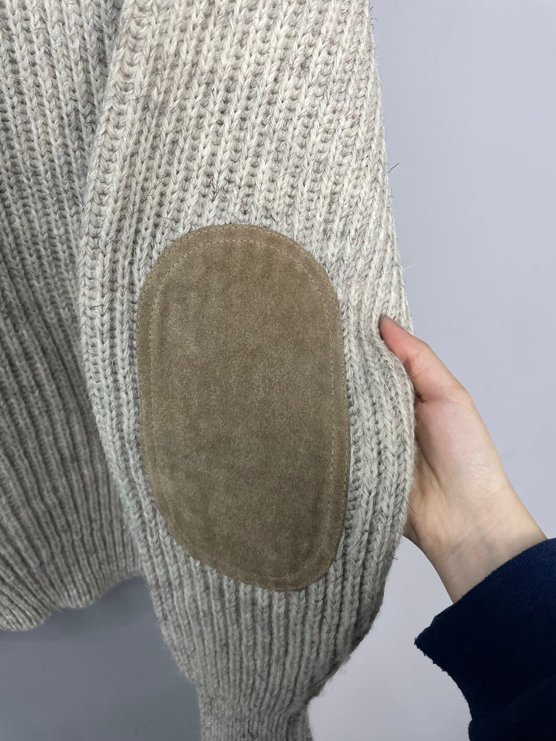 블랙쉽 팔패치 울 니트 H2045 상품이미지4