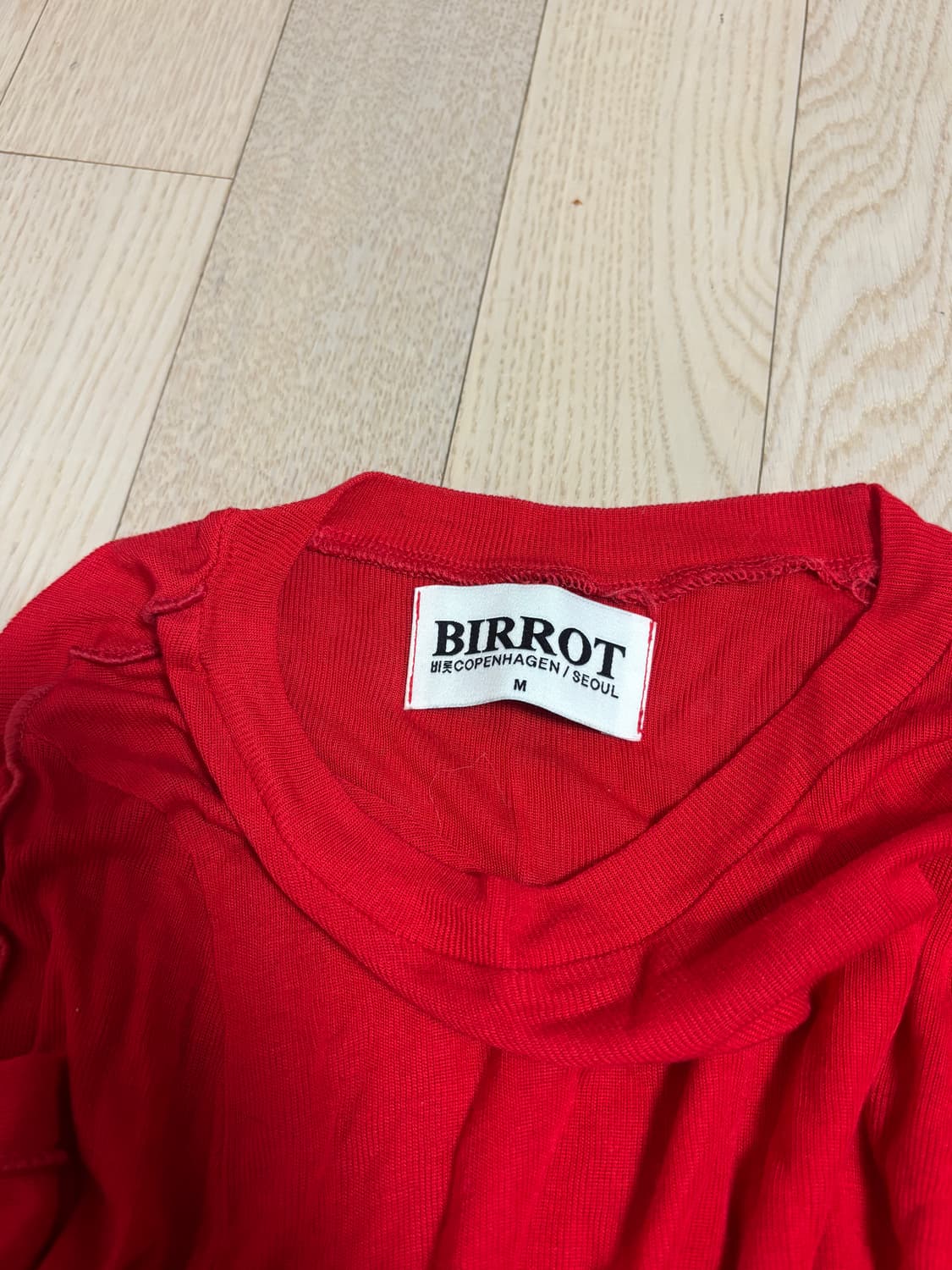 비롯 텐셀 탑 레드 롱슬리브 상품이미지3