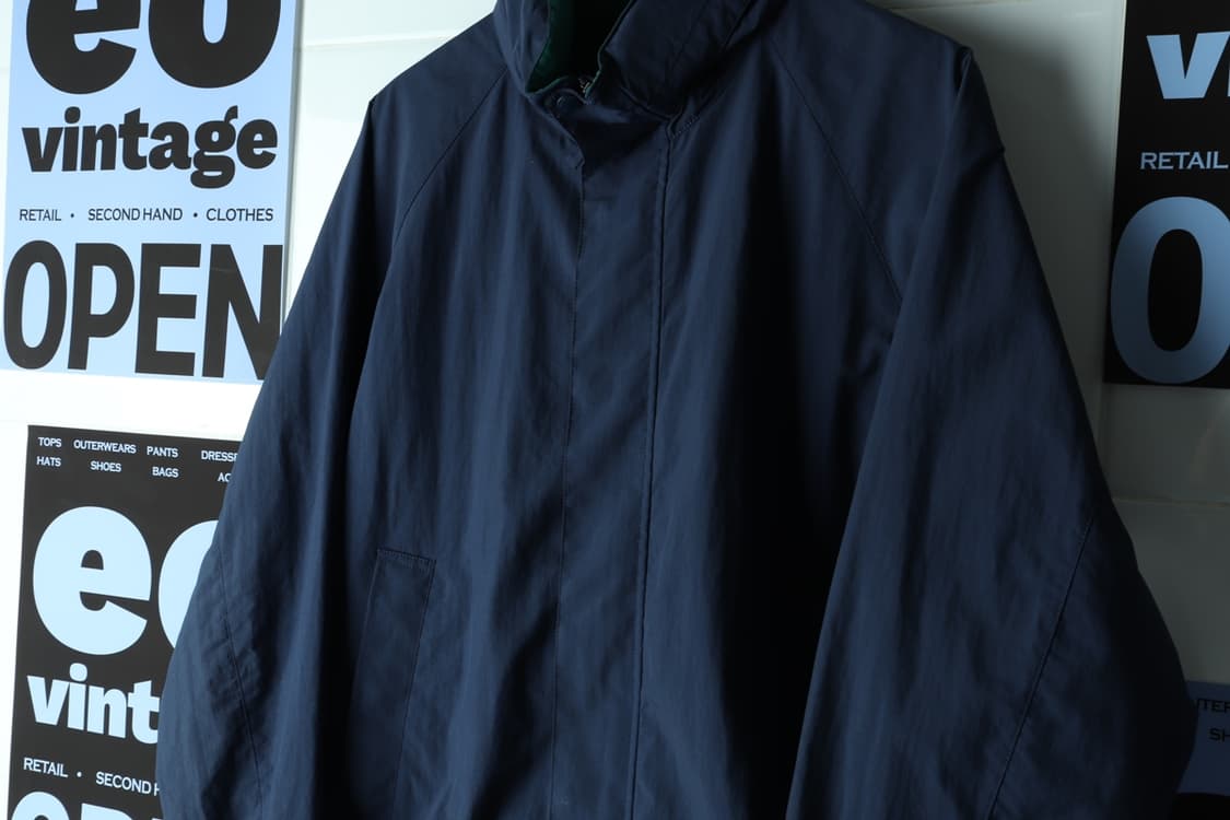 (L-XL) 유니클로 집업 바람막이 점퍼자켓 우븐 네이비-H32684 상품이미지5