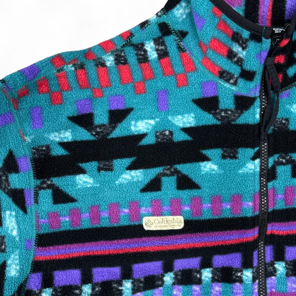 90's 컬럼비아 하프 집 플리스 상품이미지4
