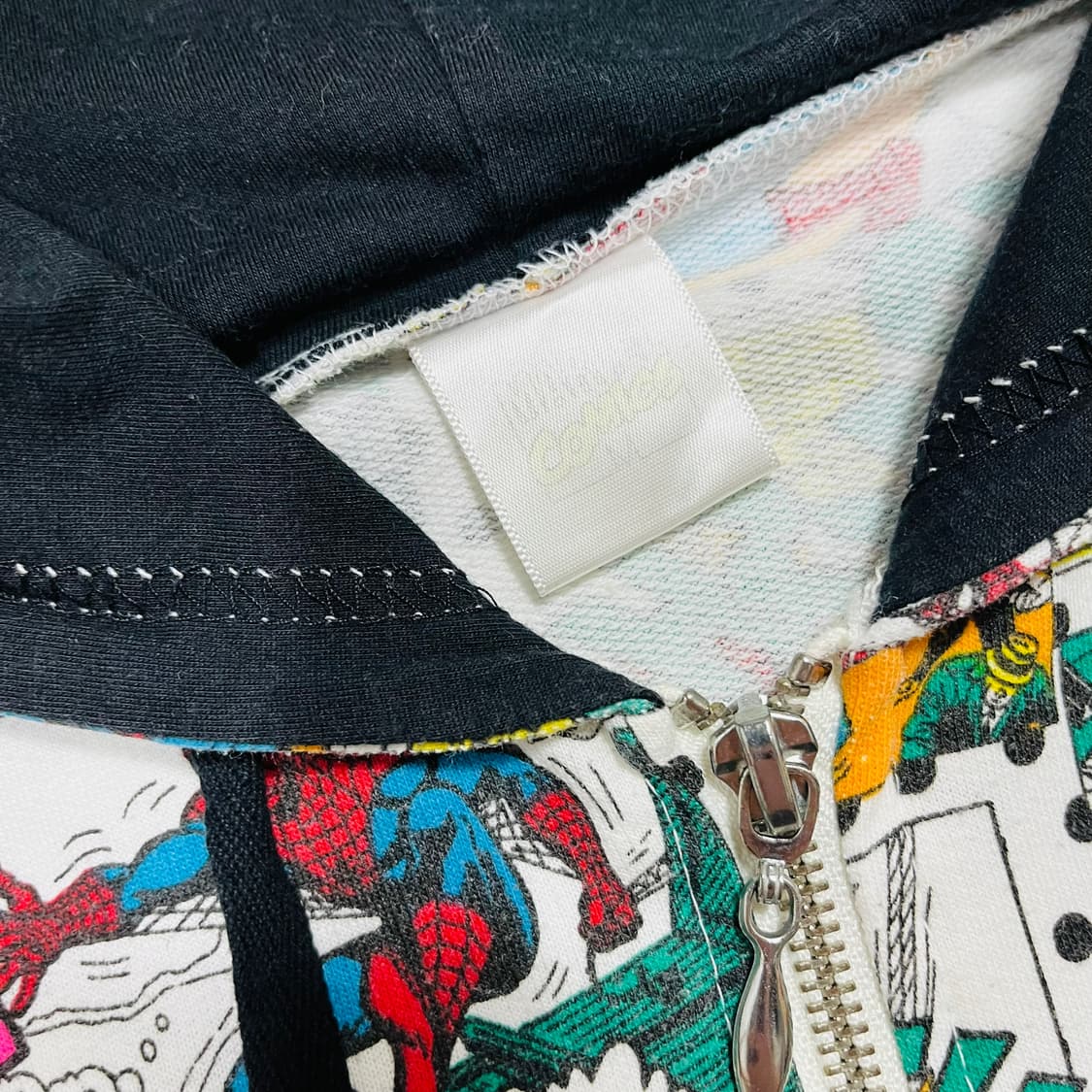 마블 스파이더맨 카툰 빈티지 후디 집업 상품이미지5