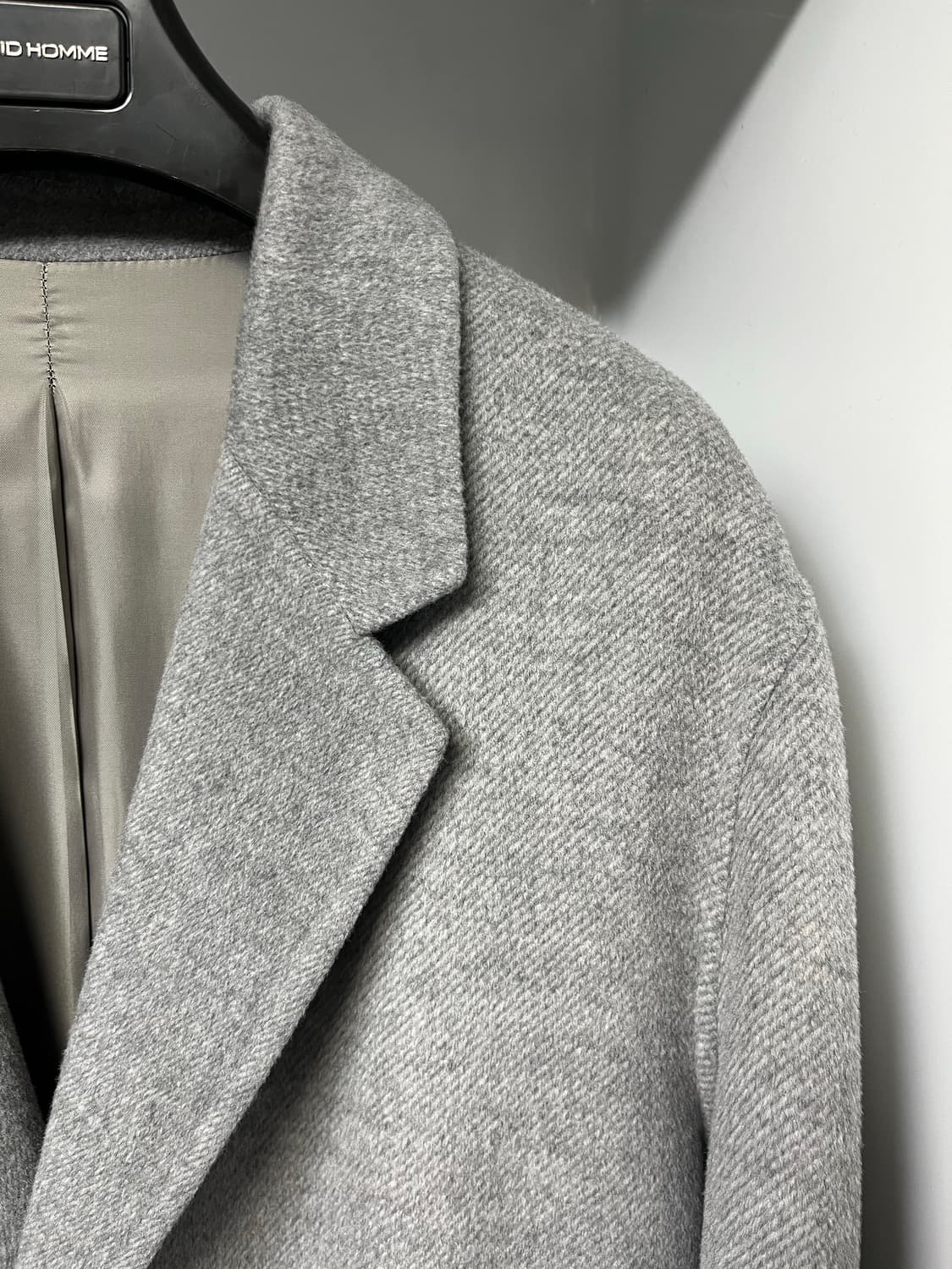 솔리드옴므 그레이 캐시미어 트윌 코트 50사이즈 상품이미지3