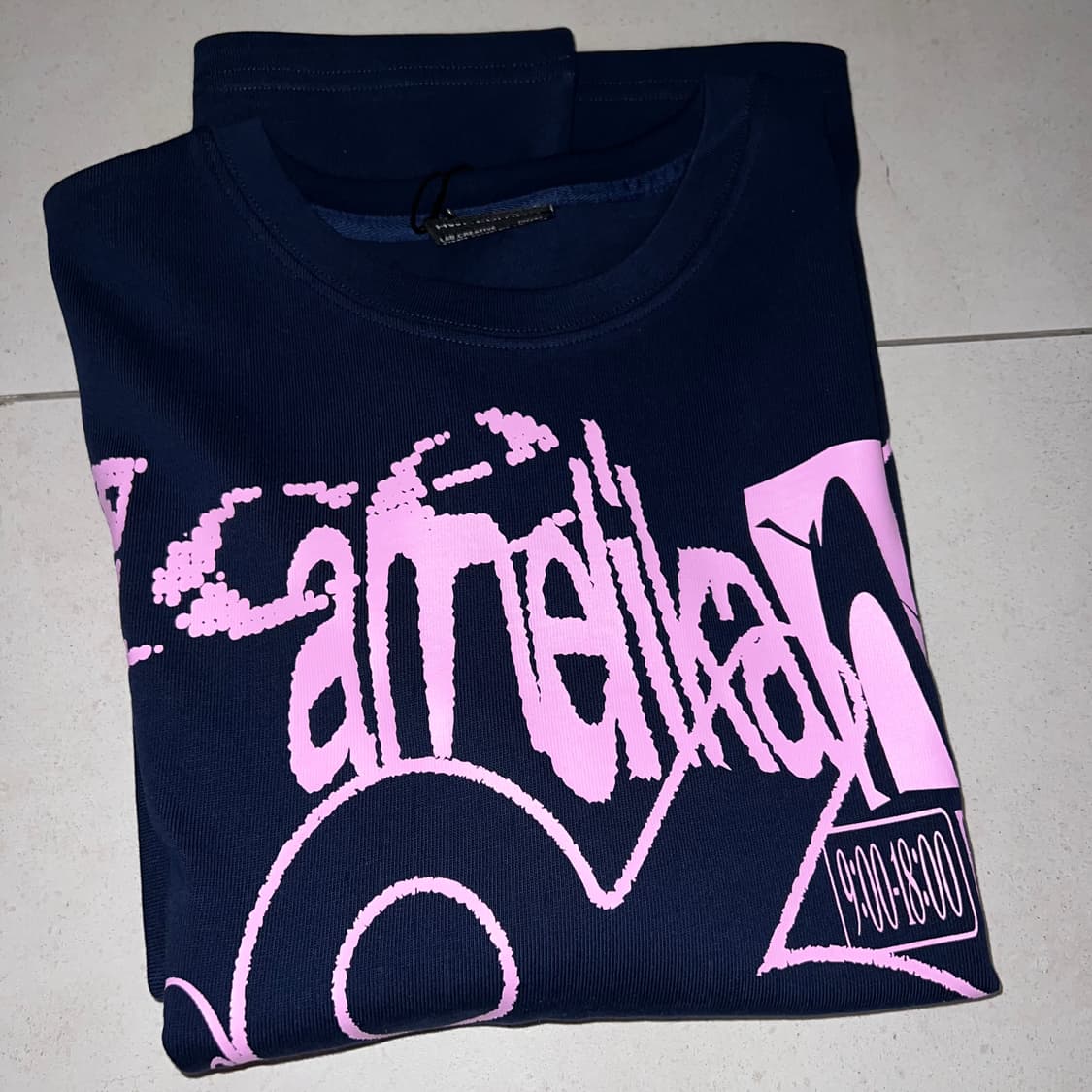 HWF.Edition 프린팅 티셔츠 네이비 (howful 하우풀 스튜디오 상품이미지5