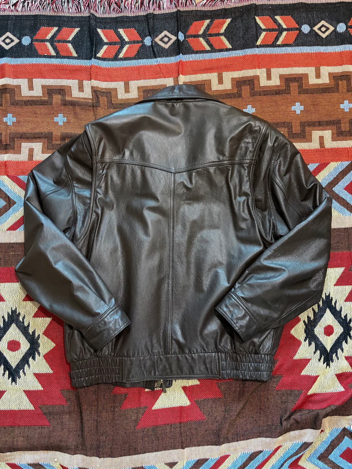 105) 00s 소가죽 A-2 레더 봄버 자켓 상품이미지9