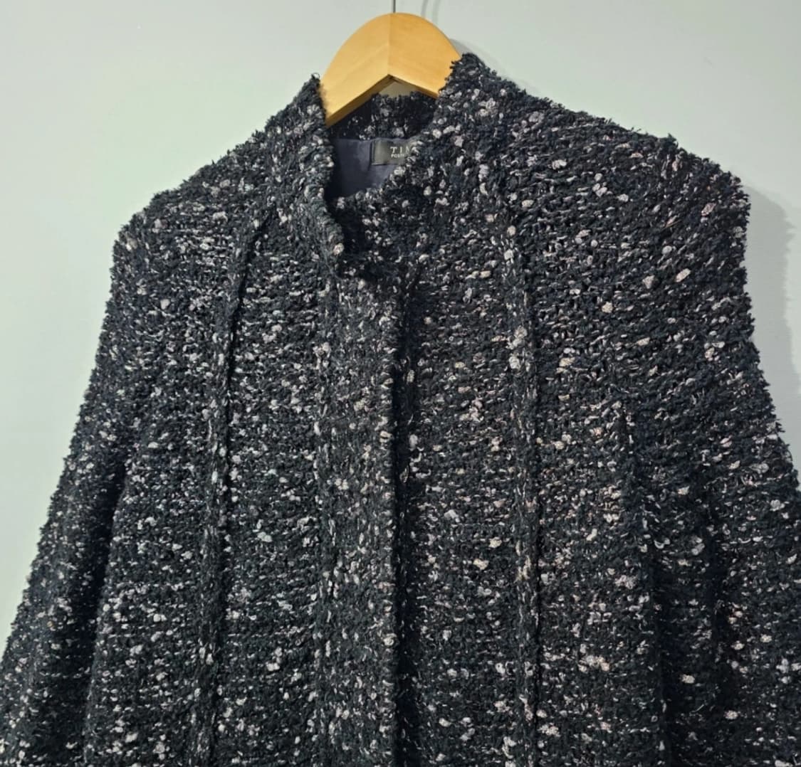 한섬 타임 TIME 블랙 트위드 코트 90(F) 상품이미지4