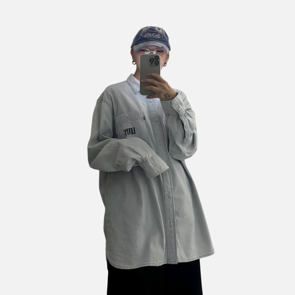 리바이스 레드탭 뉴캠프 데님 셔츠 라이트블루 청남방 상품이미지2