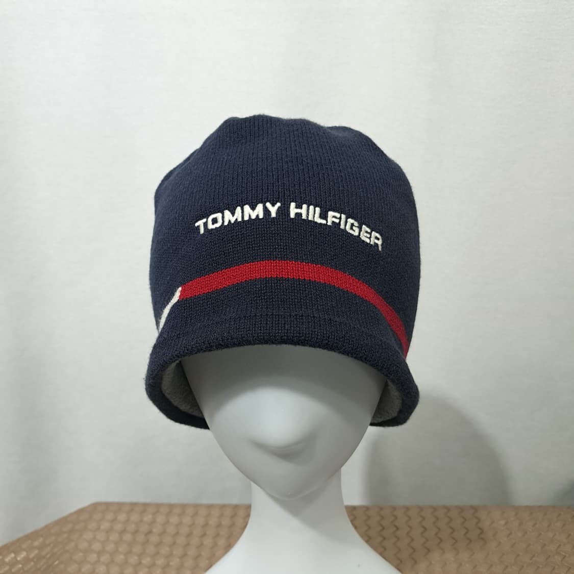 타미힐피거 00s 대만판 스트라이프 니트 비니 P2020 상품이미지3