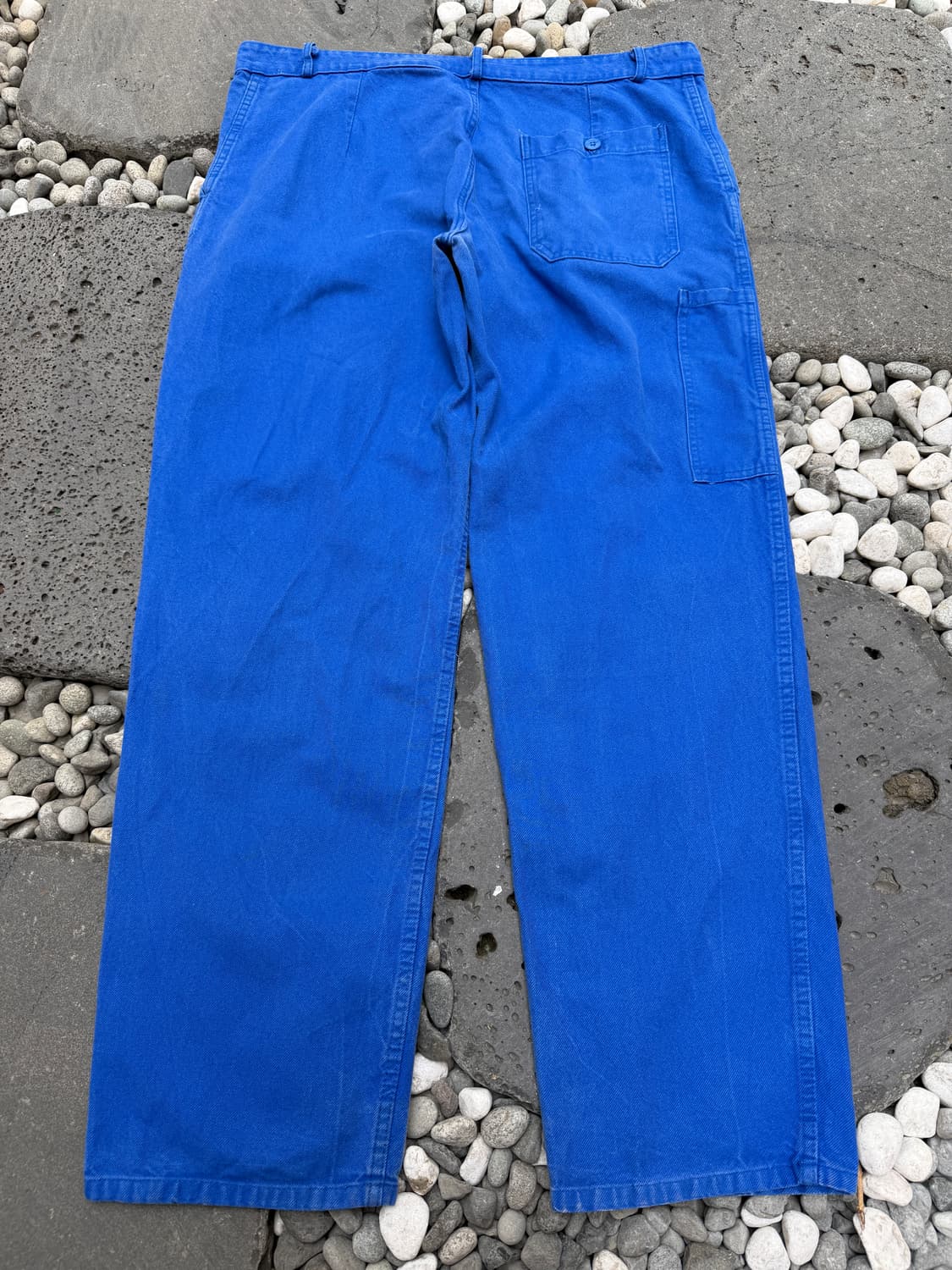 1990s FADED WASHED BLUE WIDE 프렌치워크팬츠 상품이미지2