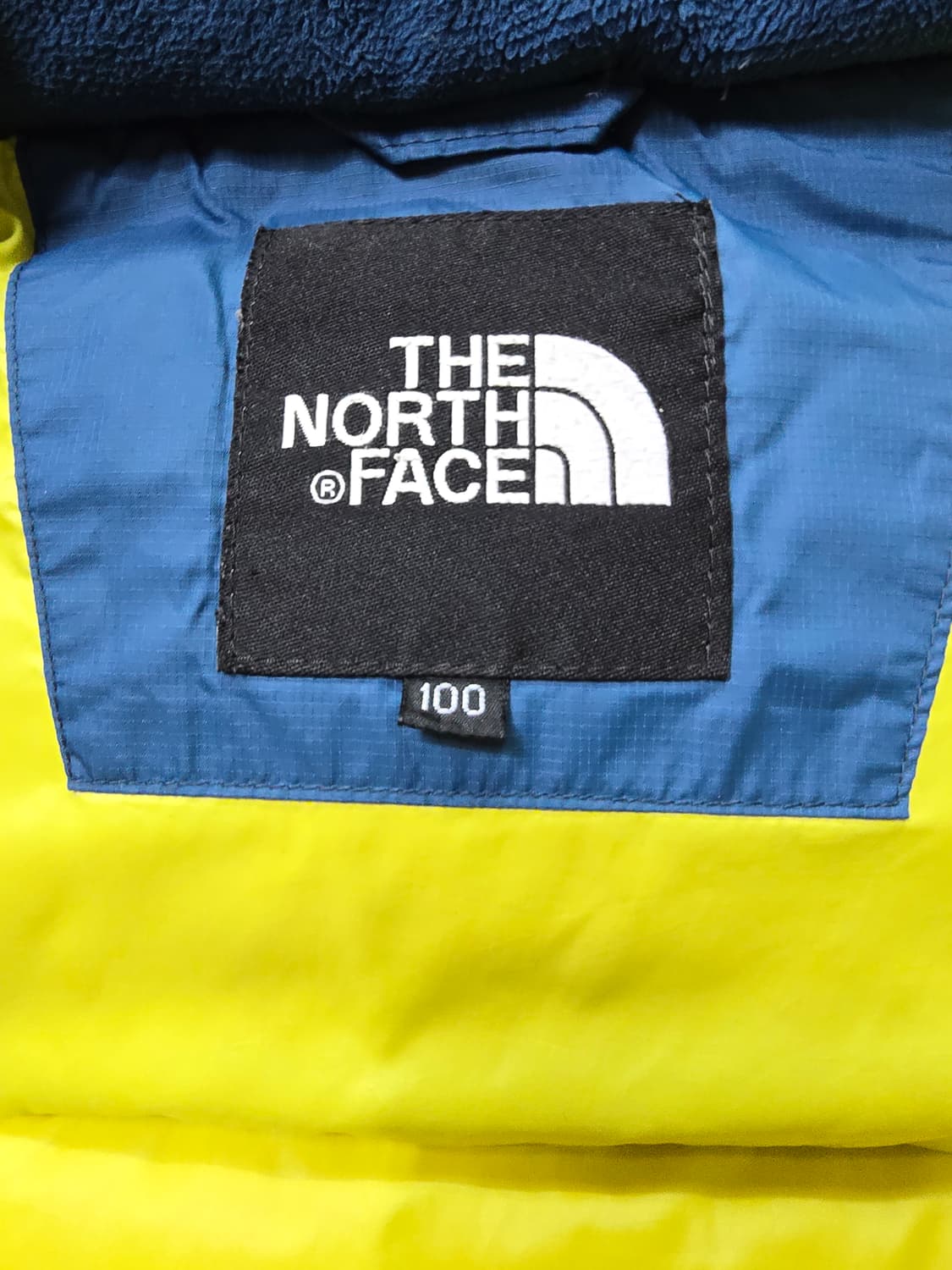 (100) 노스페이스 블루/네이비 후드 구스다운 패딩 자켓 상품이미지5